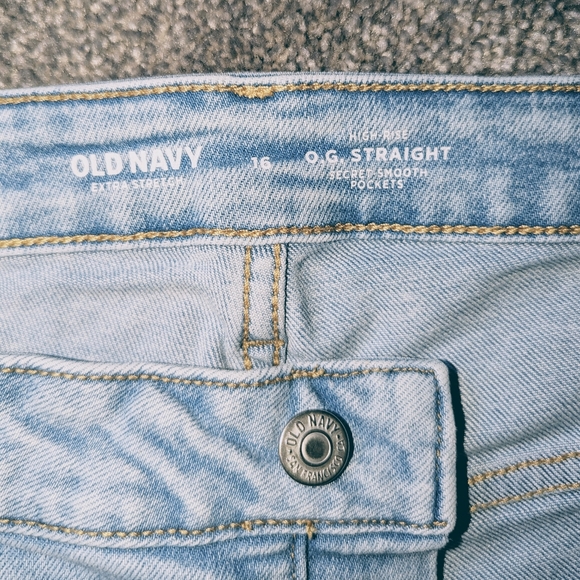 Old Navy Highrise OG Straight Jeans size 16 - Picture 4 of 7